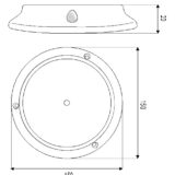 BRASS 12 LED DIMENSIONS