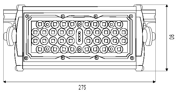 FLOODLIGHT 30W DIMENSIONS