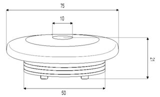 RECESSED DOWNLIGHT 3W ON-OFF DIMENSIONS