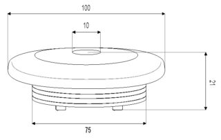 RECESSED DOWNLIGHT 6W ON-OFF DIMENSIONS