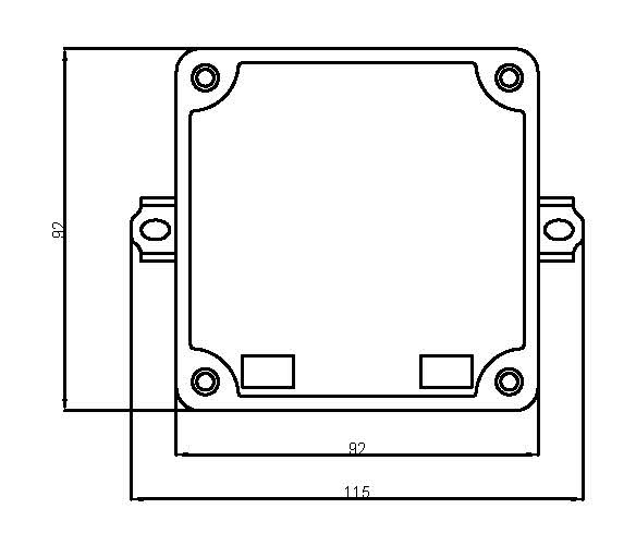 UW Boatlight Power Box Dimensions